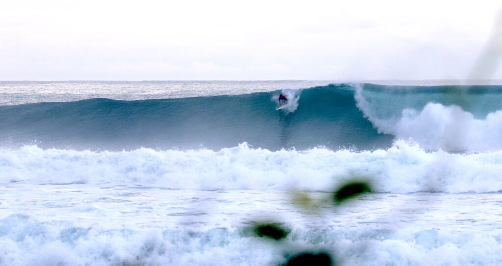 Surfing - Backside Takeoff - Right - Picture from Beach